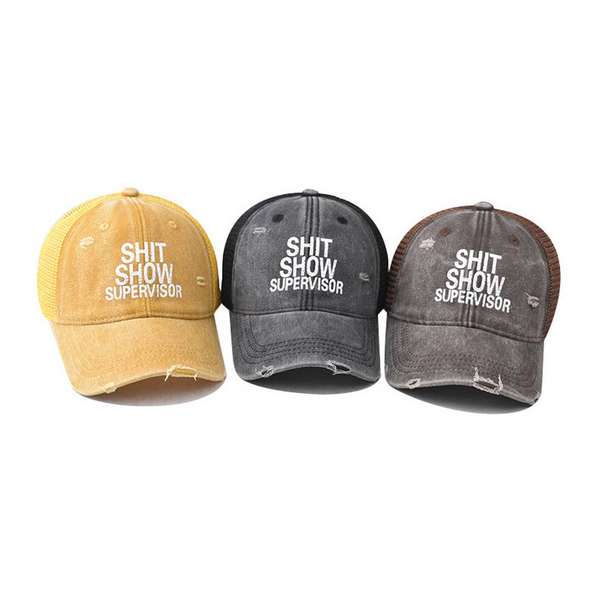 NEW OUTDOOR VISOR LETTER PRINT TRUCKER HAT_CWAH1368