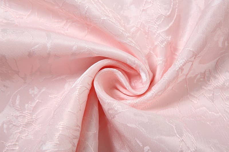 Lace-up jacquard halter top A-tie dress