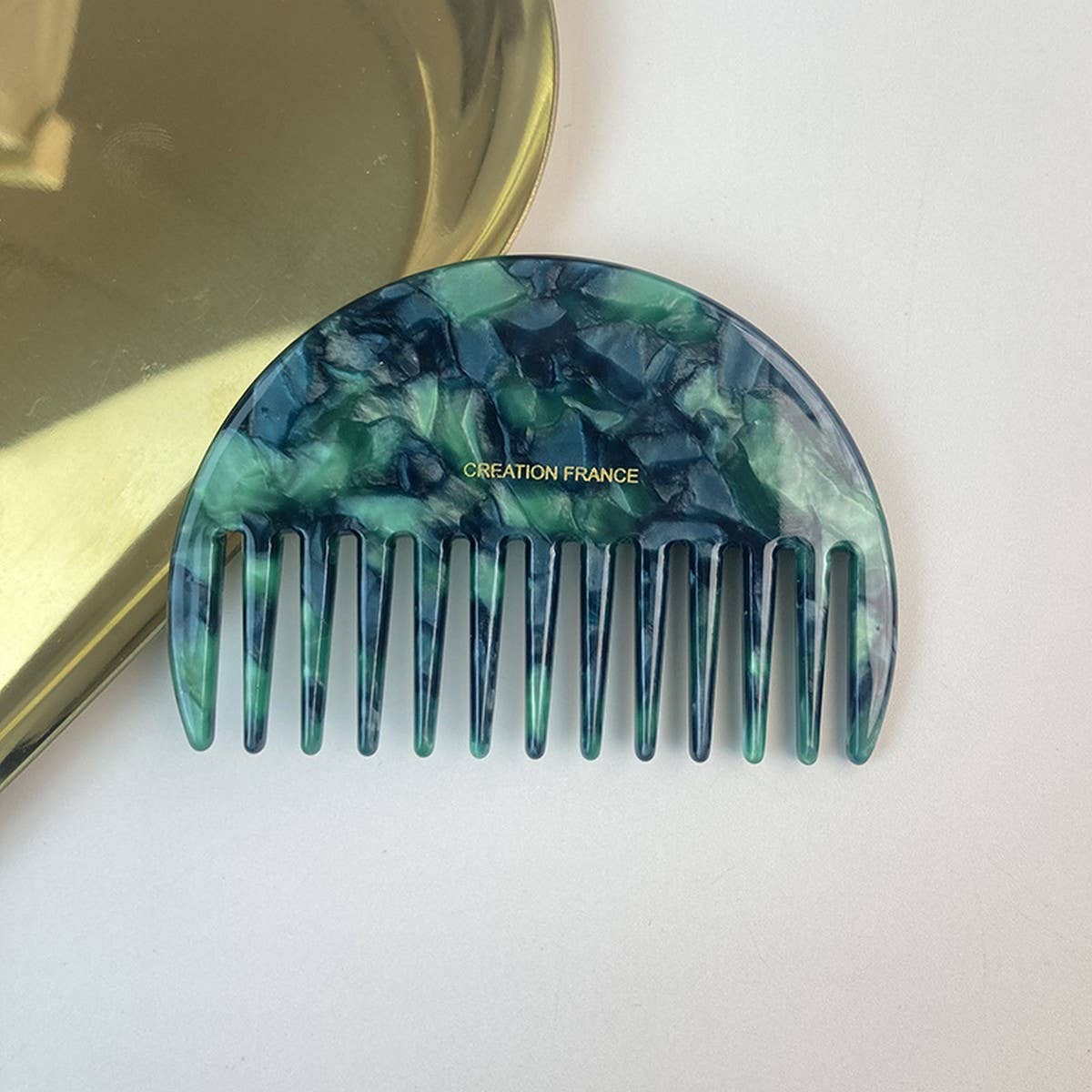 Geometric Acetate Comb Vintage Cute Style