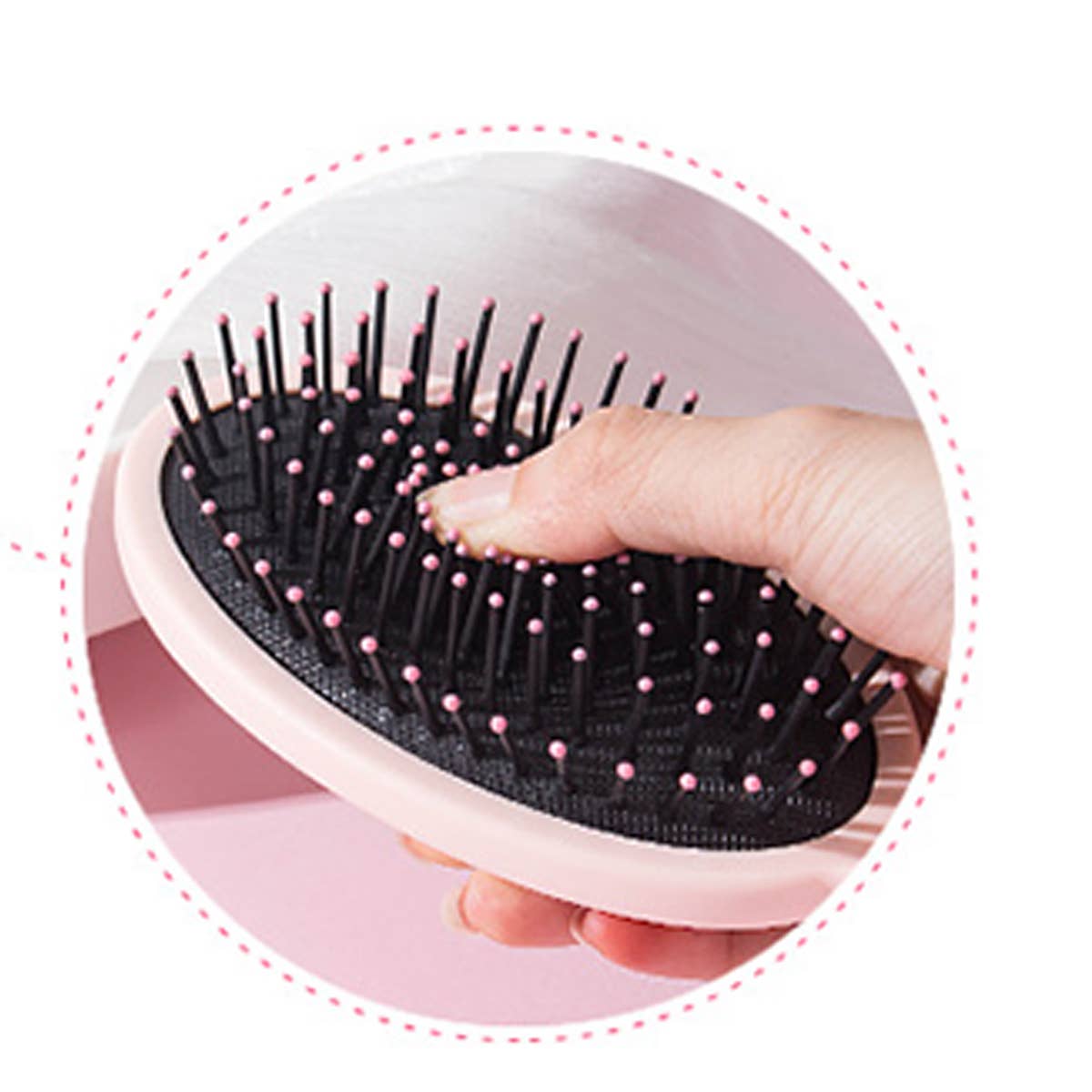 CARTOON RABBIT MIRROR COMB SET OF 4_CWMM0921