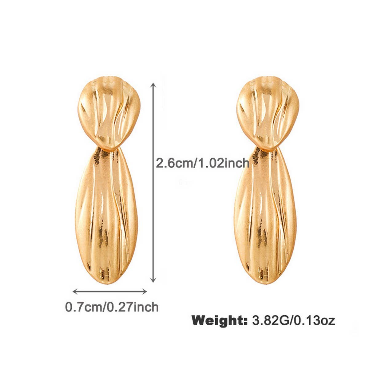 NEW UNIQUE TEXTURE NICHE EARRINGS FASHION SET_CWAJE2904