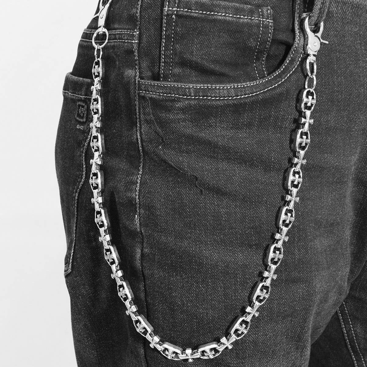 FASHION PERSONALITY CROSS YOUTH JEANS CHAIN_CWMM4875