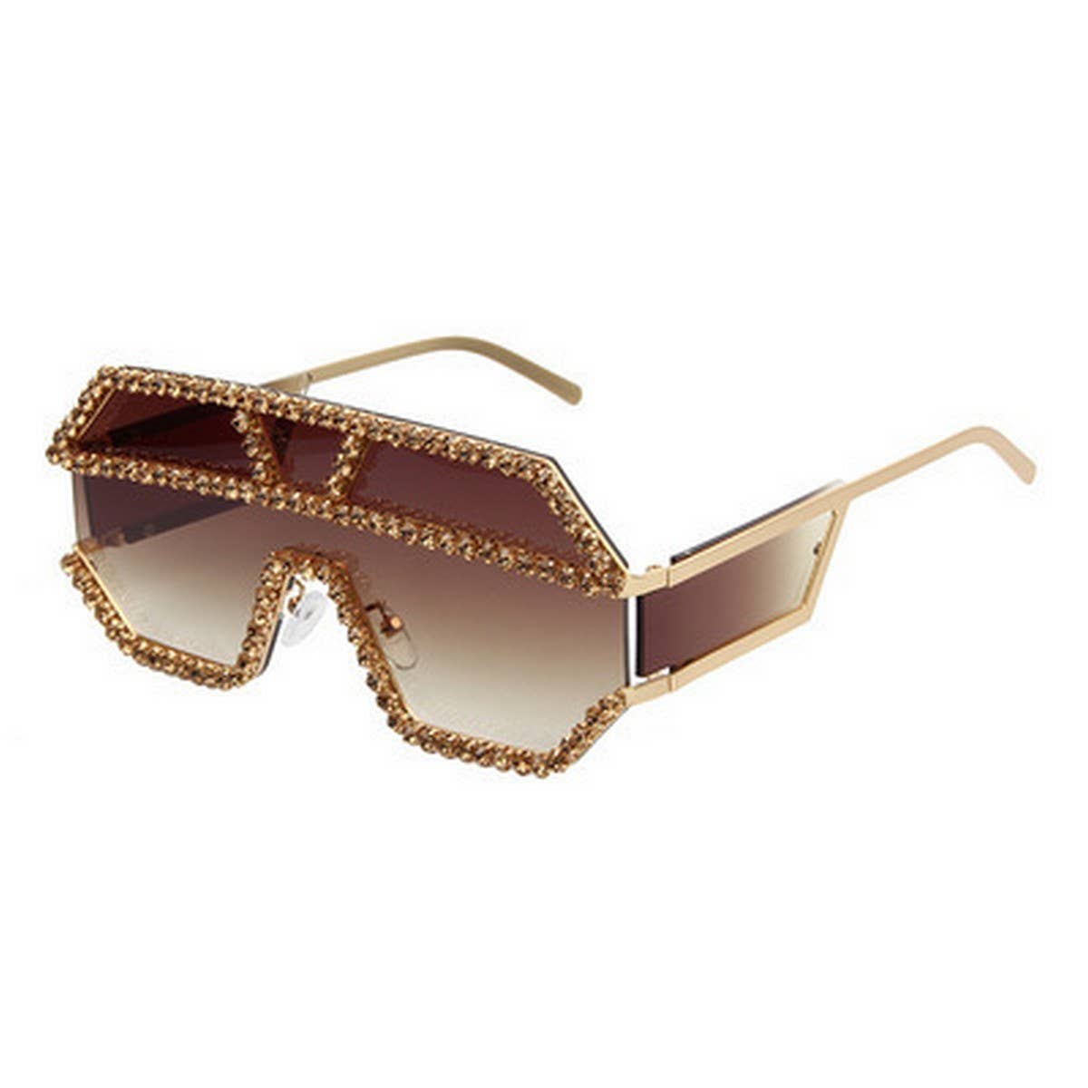 ONE-PIECE HAND-DRILLED RHINESTONE SUNGLASSES_CWASG0787