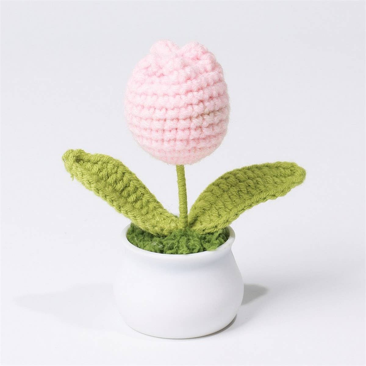CWMM9284_TEACHER'S DAY HANDMADE CROCHETED TULIP POT