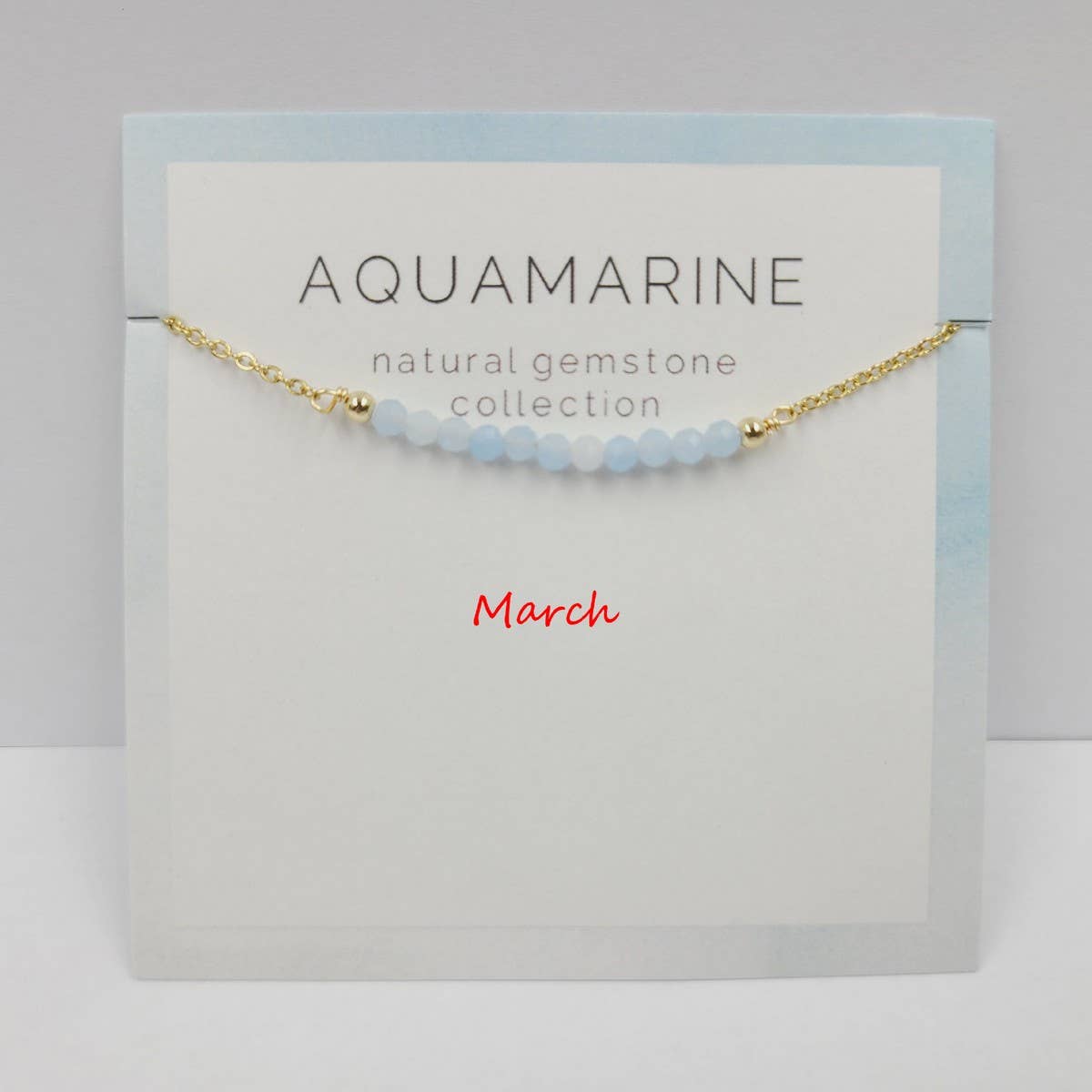 DECEMBER NECKLACE NATURAL STONE LOCK BONE CHAIN
