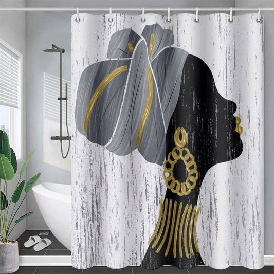 DIGITAL PRINTING BATHROOM SHOWER CURTAIN