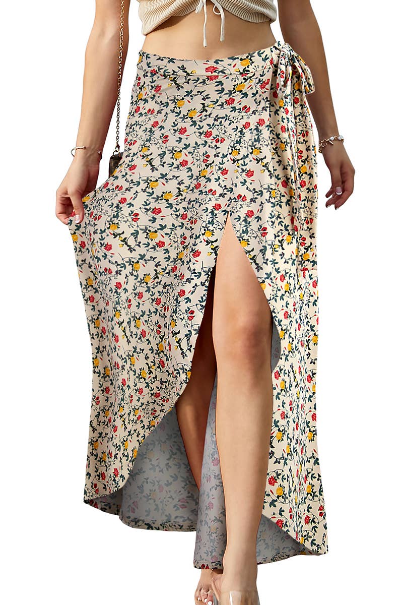 CWBLS117-P_High Waisted Maxi Wrap Skirts with Slit
