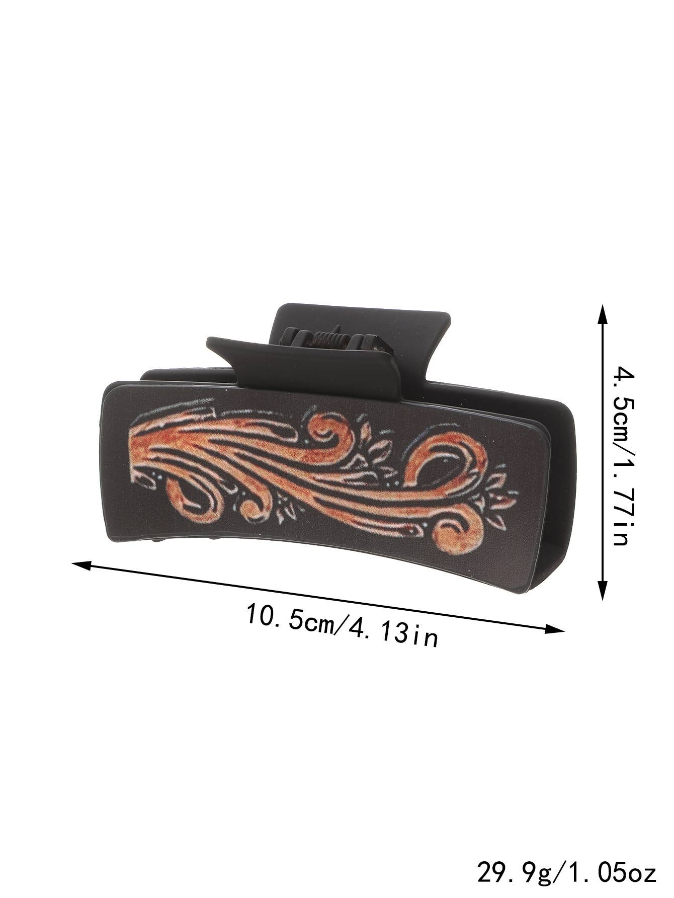 Sunflower PU Leather Hair Claw, Western Style