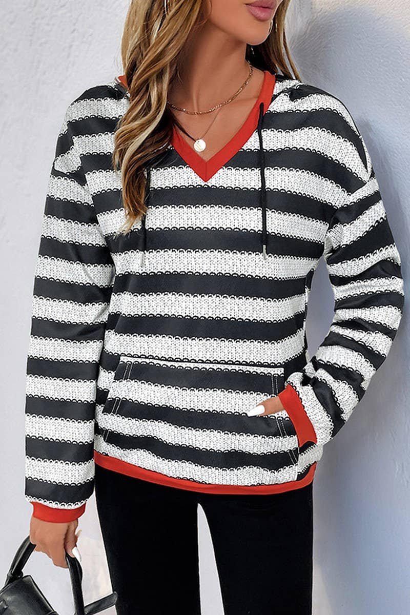 CWOHOL1108_NEW AUTUMN HOODED CASUAL ALL-MATCH SWEATSHIRT