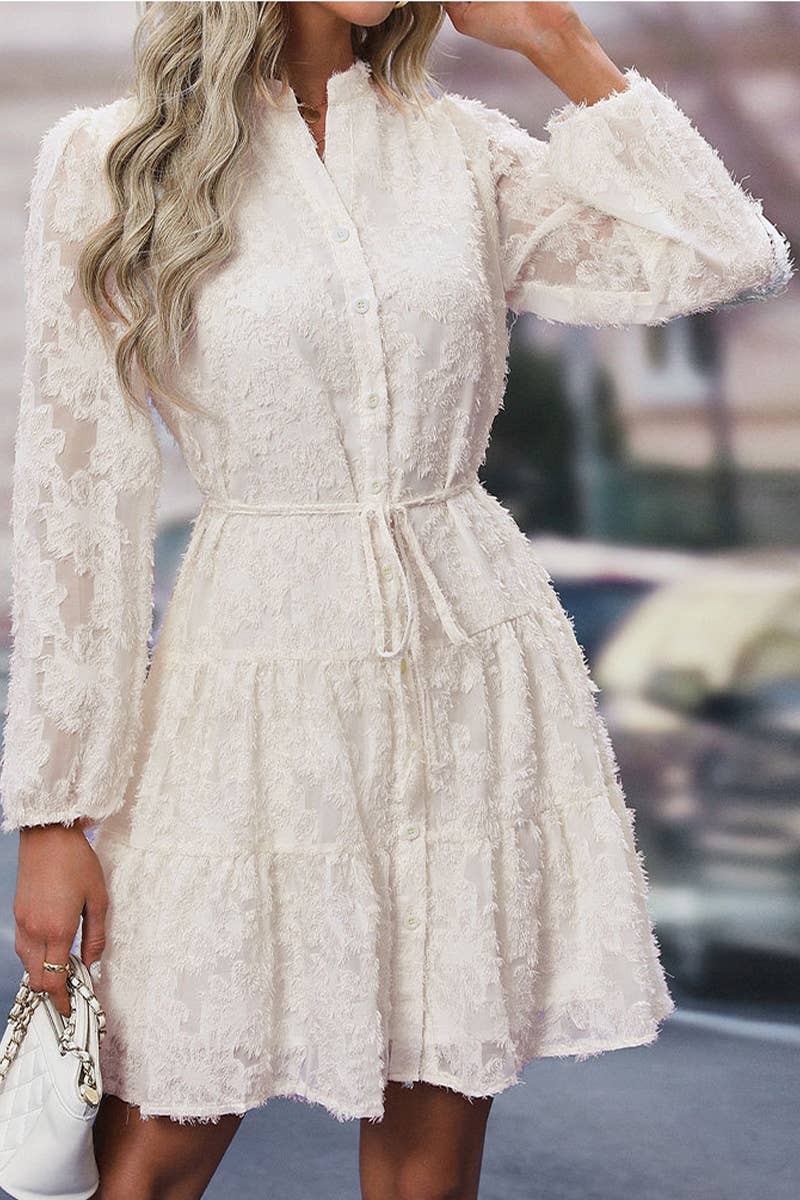 CWDSD7033_MULTICOLOR FASHION LONG SLEEVE DRESS