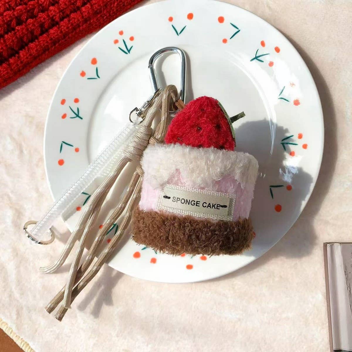 CWMM10407_CUTE CAKE KEYCHAIN CARTOON BACKPACK CHARM PENDANT