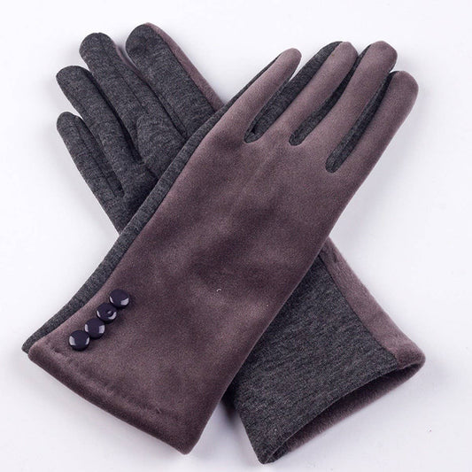 FASHIONABLE VELVET TOUCH SCREEN CYCLING GLOVES_CWMM1549