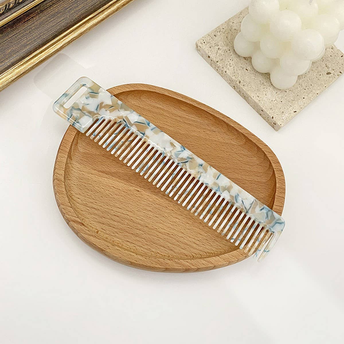 Retro Acetate Hair Comb for Styling & Makeup_CWMM6429