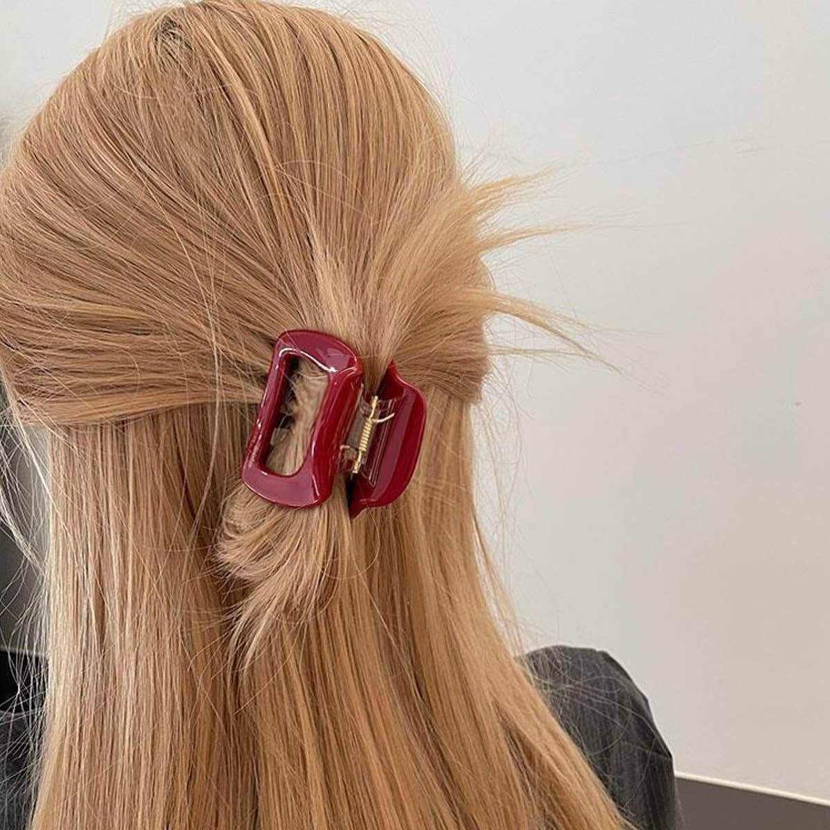 High-end PC large clip solid-color hair clip