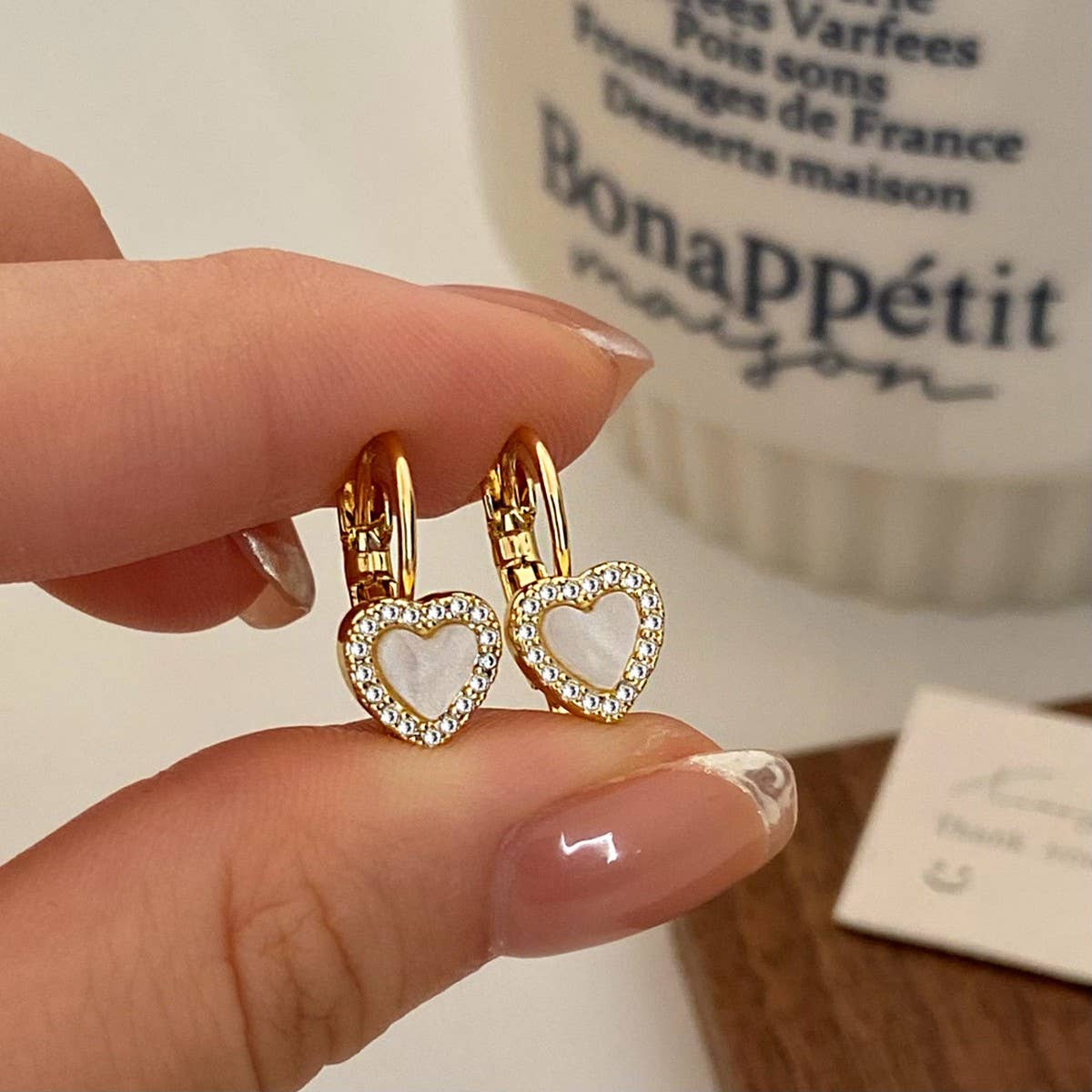 VALENTINE'S DAY HIGH-END ZIRCON HEART EARRINGS