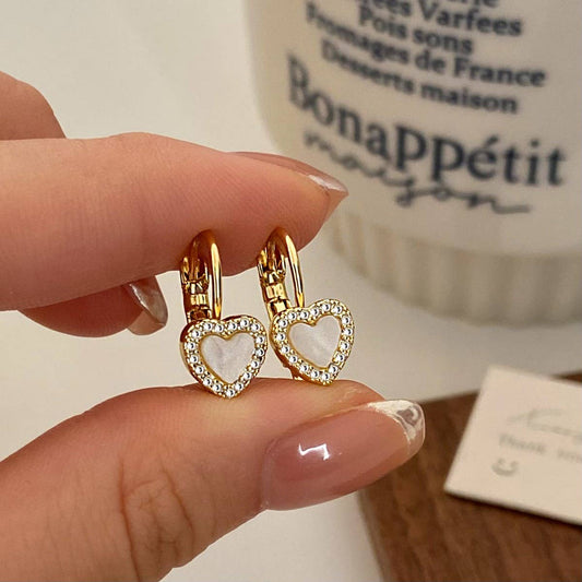 VALENTINE'S DAY HIGH-END ZIRCON HEART EARRINGS