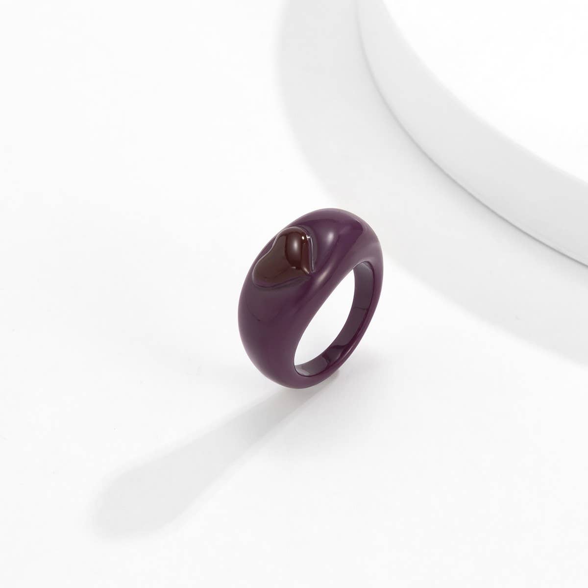 COLORFUL PASTORAL HEART THREE-DIMENSIONAL RING