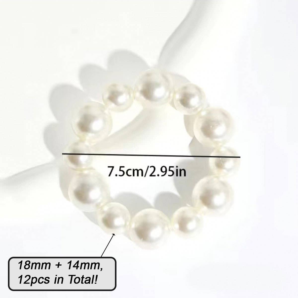 Pearl Hair Tie Bracelet for Women, Chic & Sweet_CWAHA0128