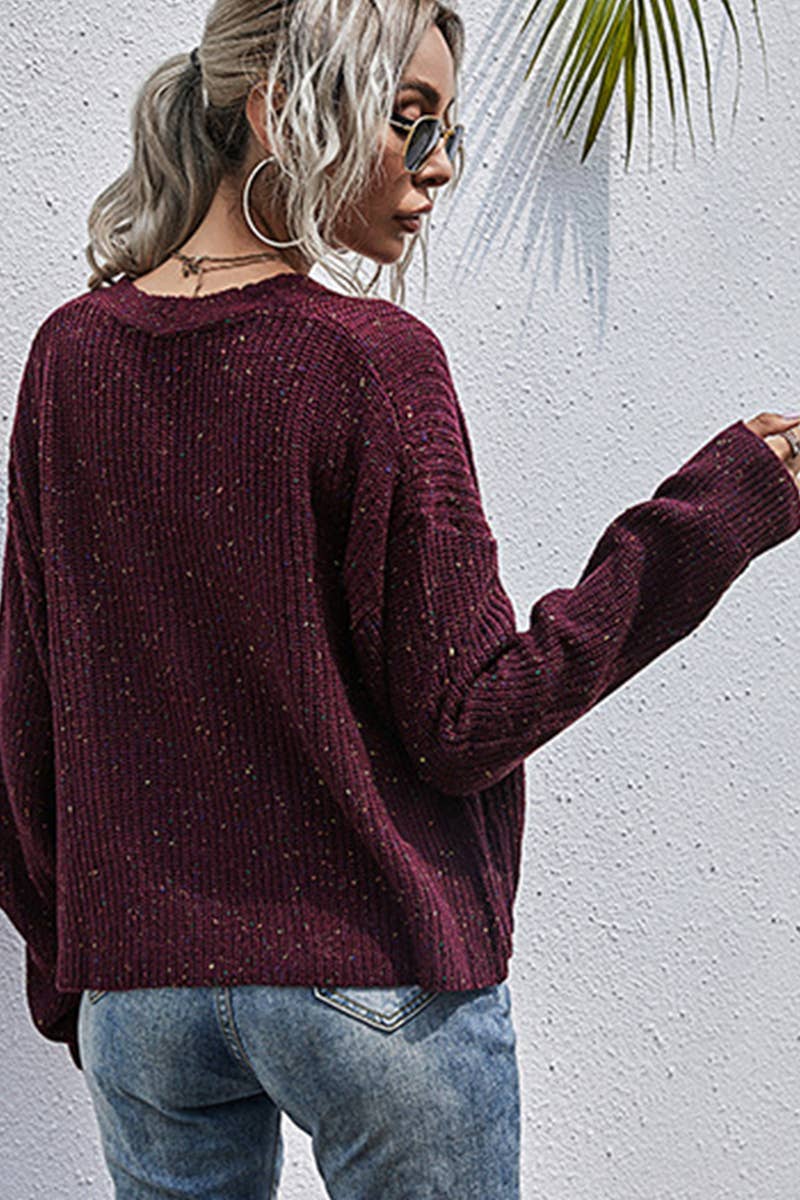 V-NECK SLIM-FIT ALL-IN-ONE CARDIGAN