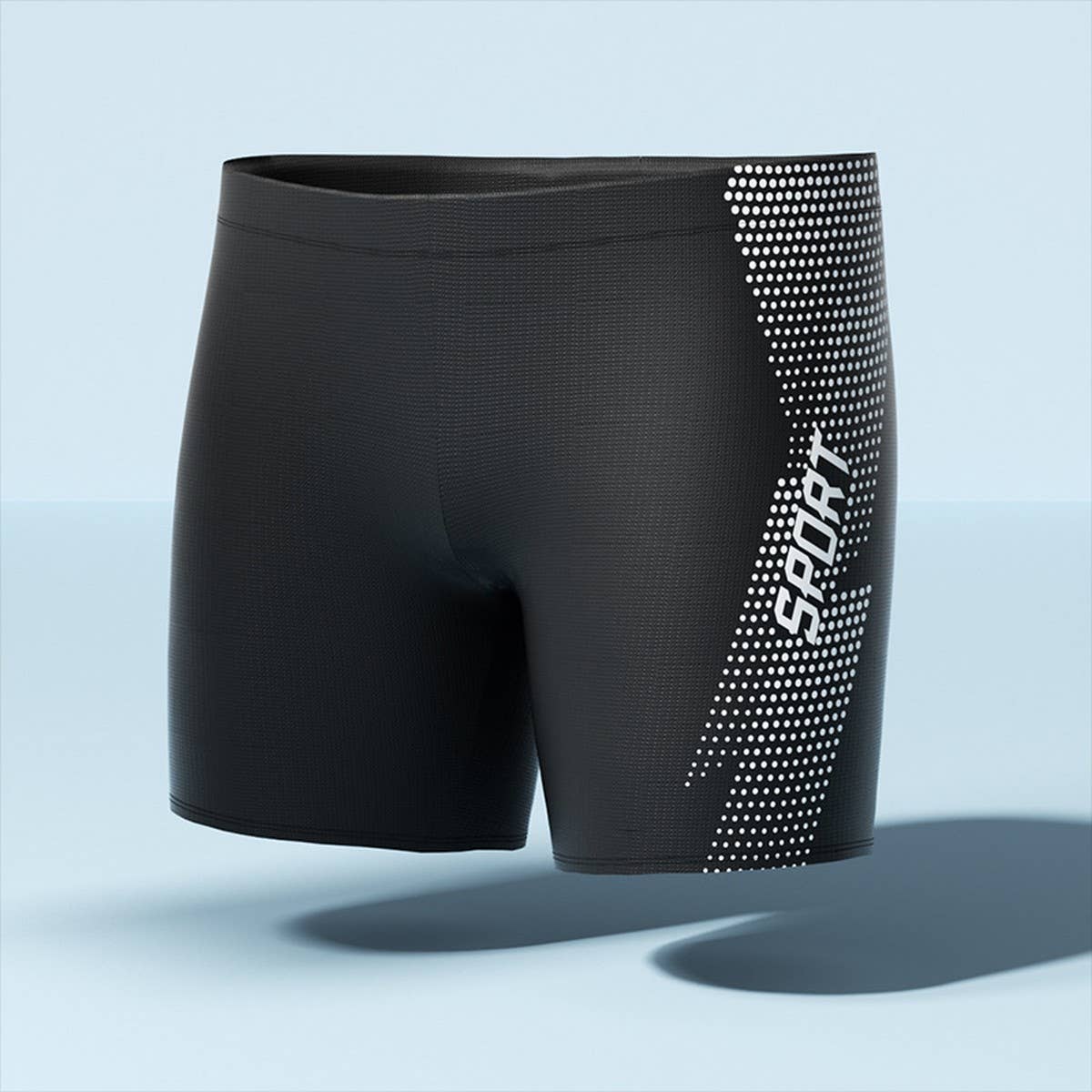 Men's High Waist Quick Dry Swim Trunks with Liner