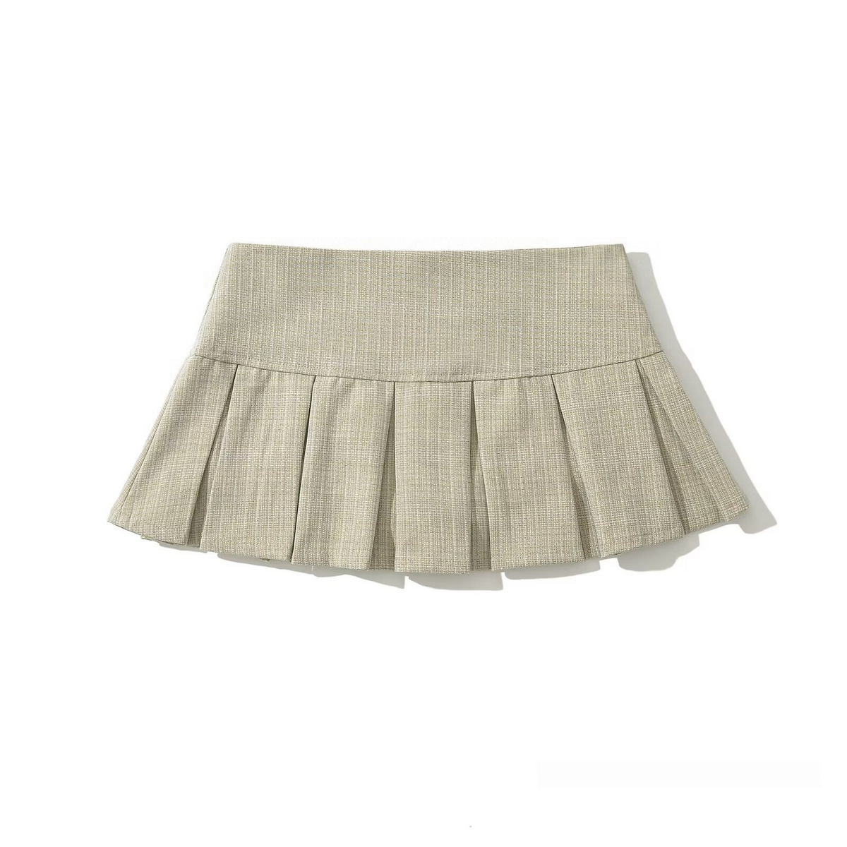 Casual High Waist Pleated Skirt for Women_CWDSD8336