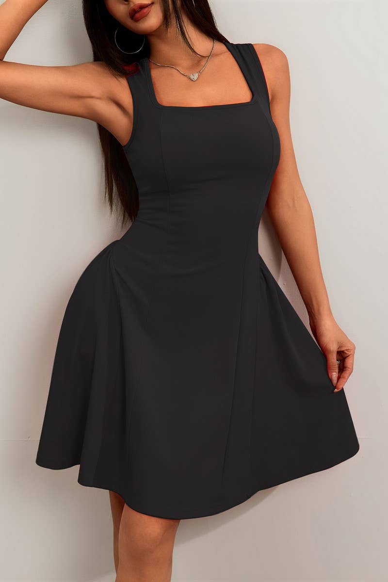 CWDSD7855_BACKLESS SLEEVELESS BODYCON CAMI DRESS