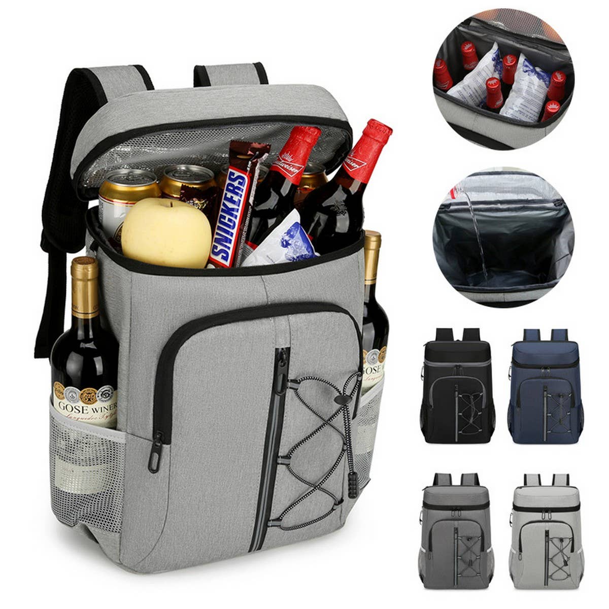 Insulated Cooler Backpack for Outdoor Picnic_CWAB5434