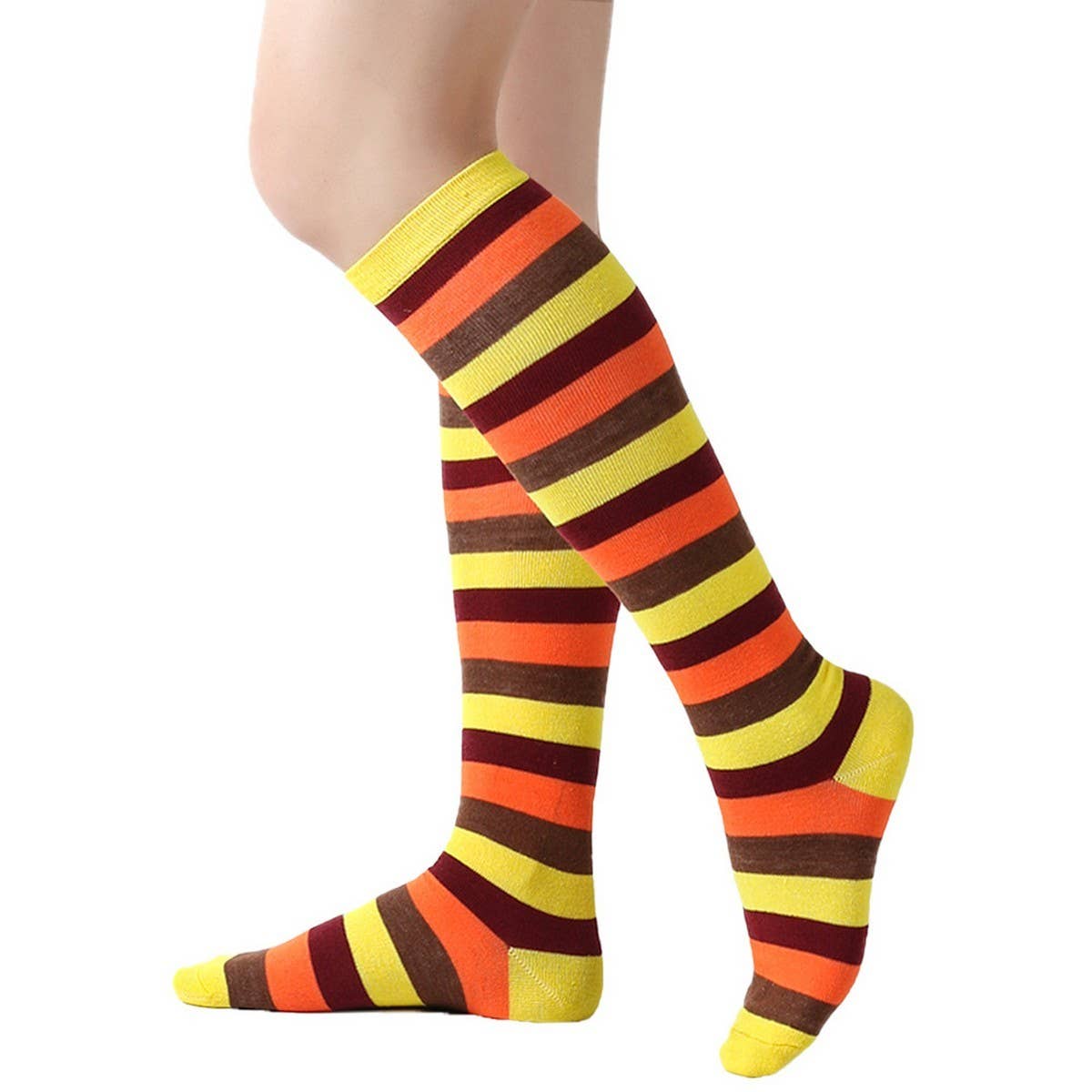 CWMM10073_STRIPED KNEE-HIGH SOCKS FOR CHRISTMAS
