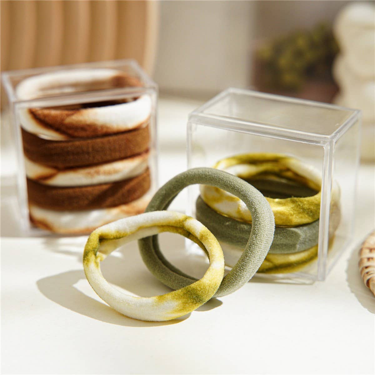 RETRO COLOR TIE-DYE HIGH ELASTIC HAIR TIES_CWAHA1123