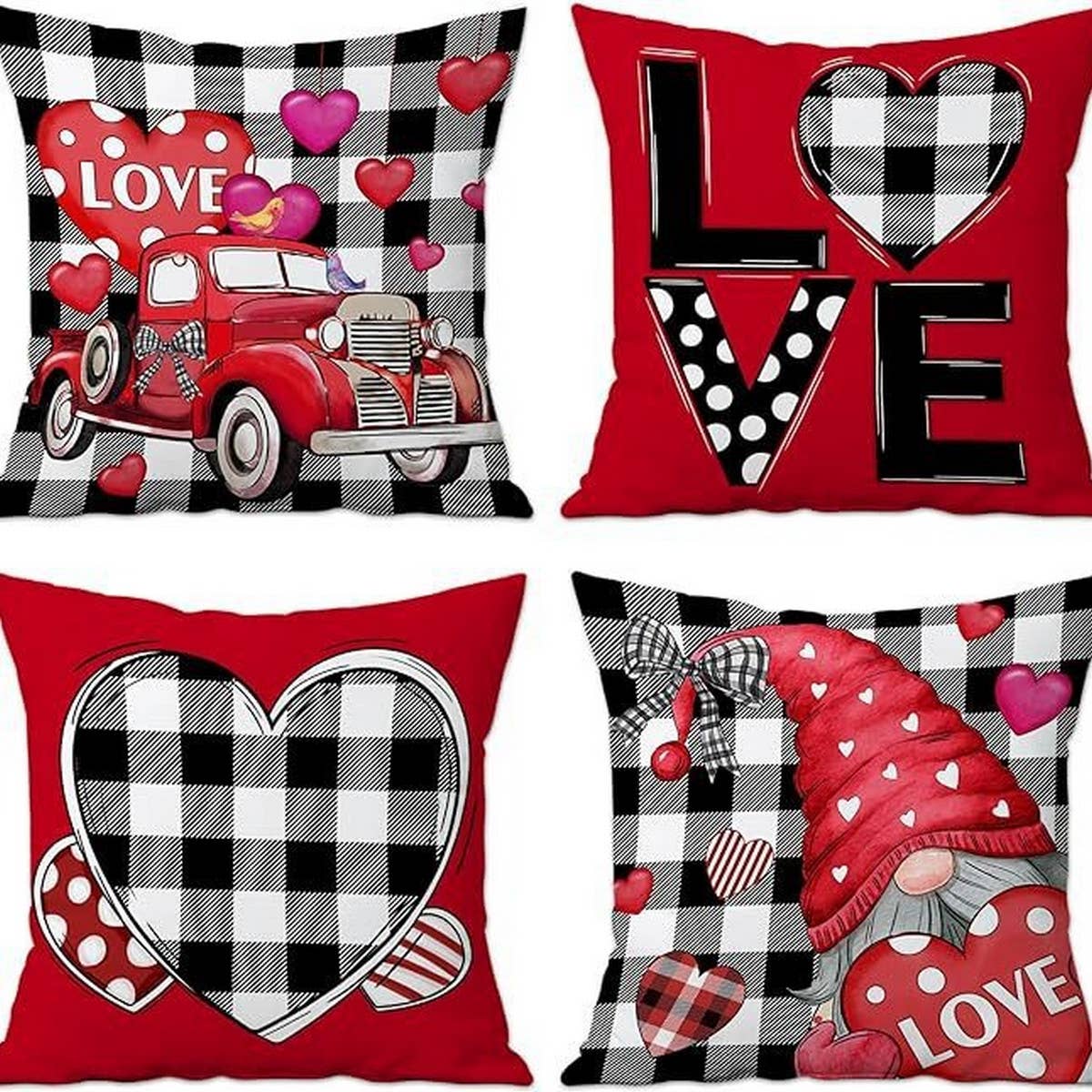 LOVE VALENTINE'S DAY PILLOW COVER