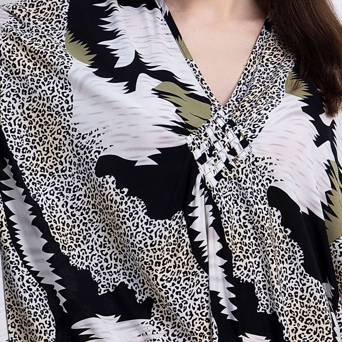 Woven Front Rayon Beach Cover-Up Dress_CWMM6212