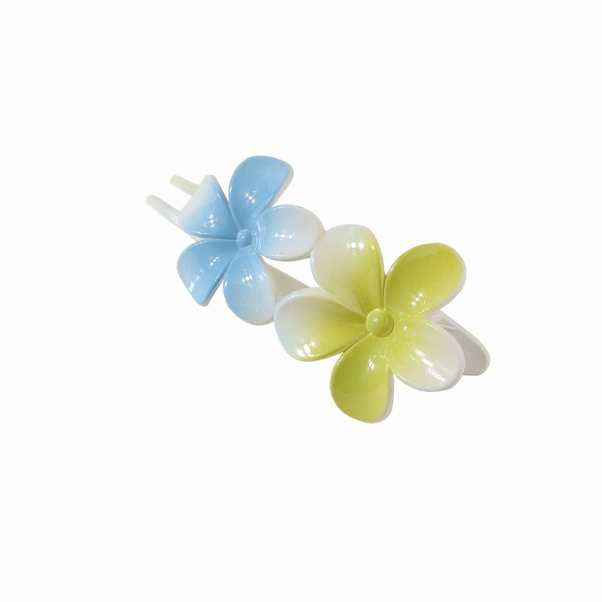 Gradient Flower Hair Clip ?Duckbill Updo Accessory