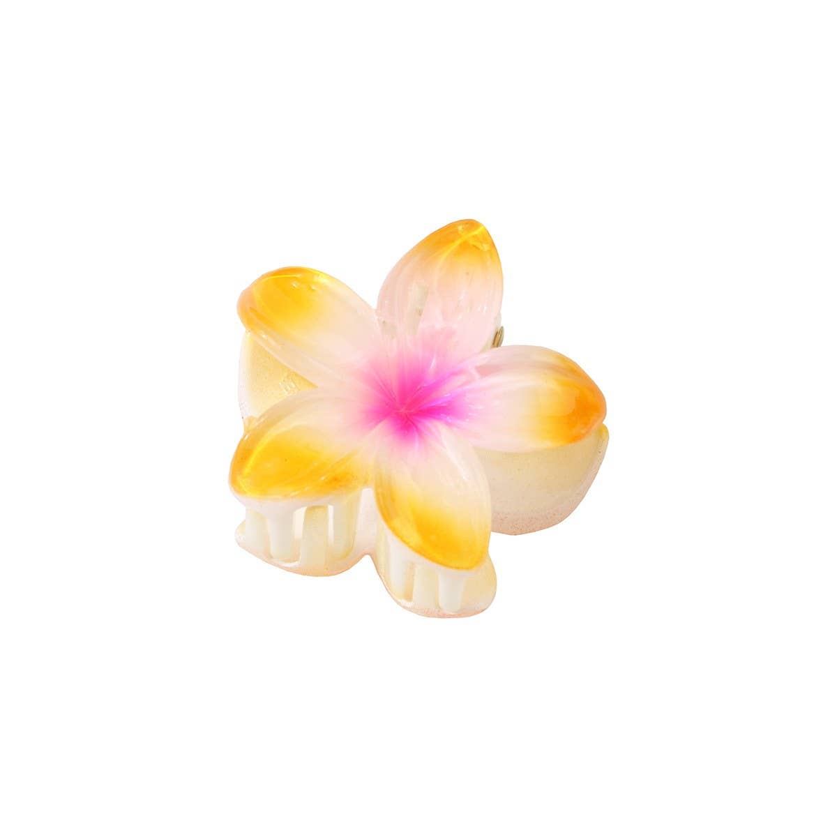 Candy Color Plumeria Hair Claw, Sweet Floral Clip_CWMM4985