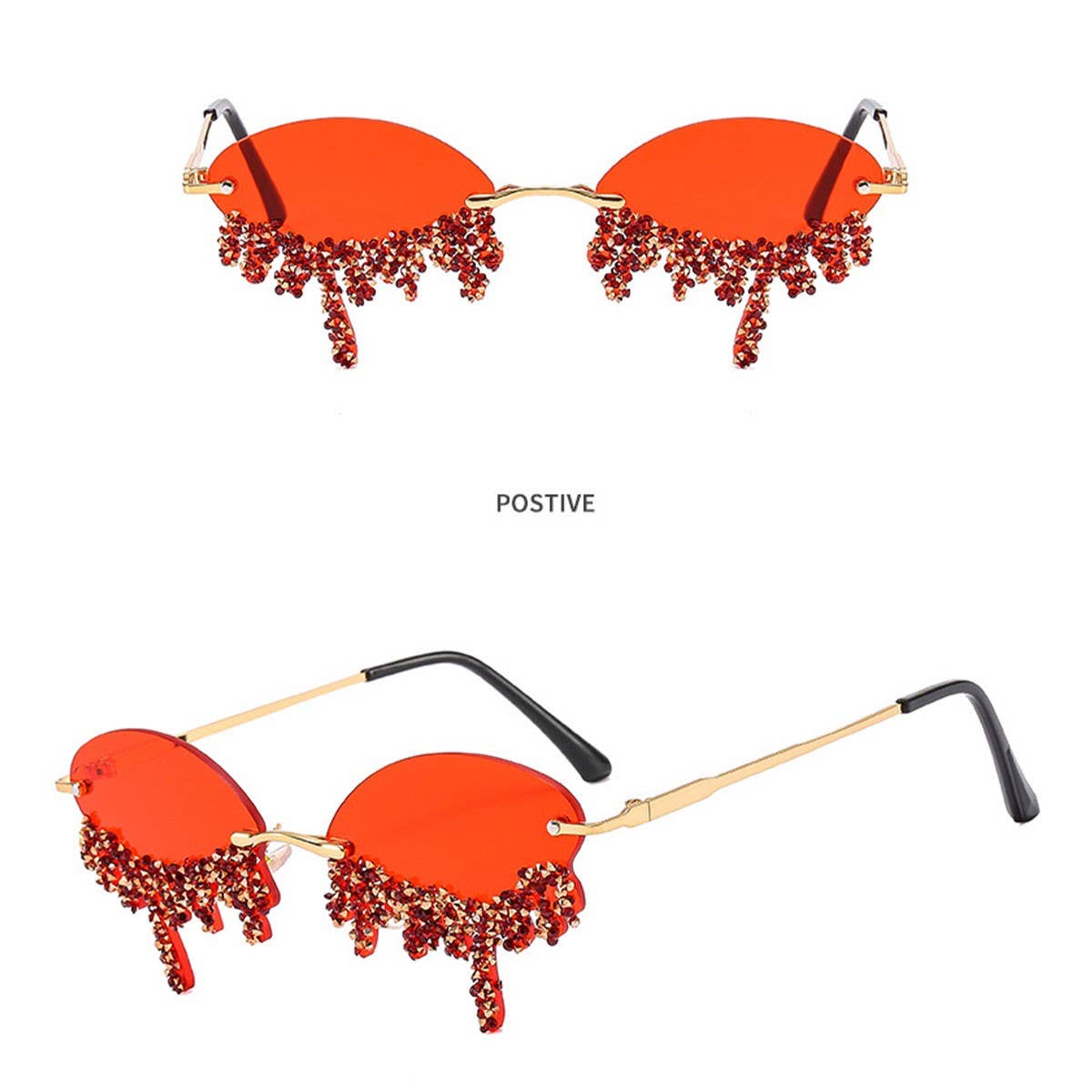 PERSONALIZED FUNNY FASHION TEARDROP SUNGLASSES_CWASG0871