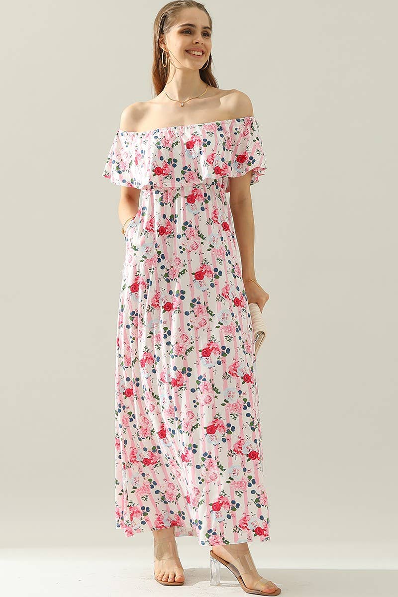 CWDMD818_LAYERED OFF THE SHOULDER MAXI DRESS