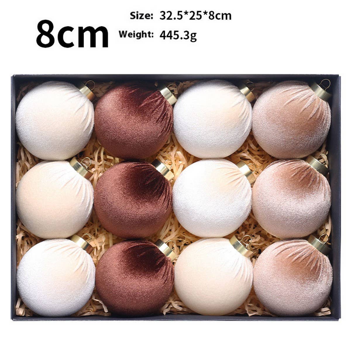 INS Velvet Wrapped Christmas Ball Gift Set_CWMM9866