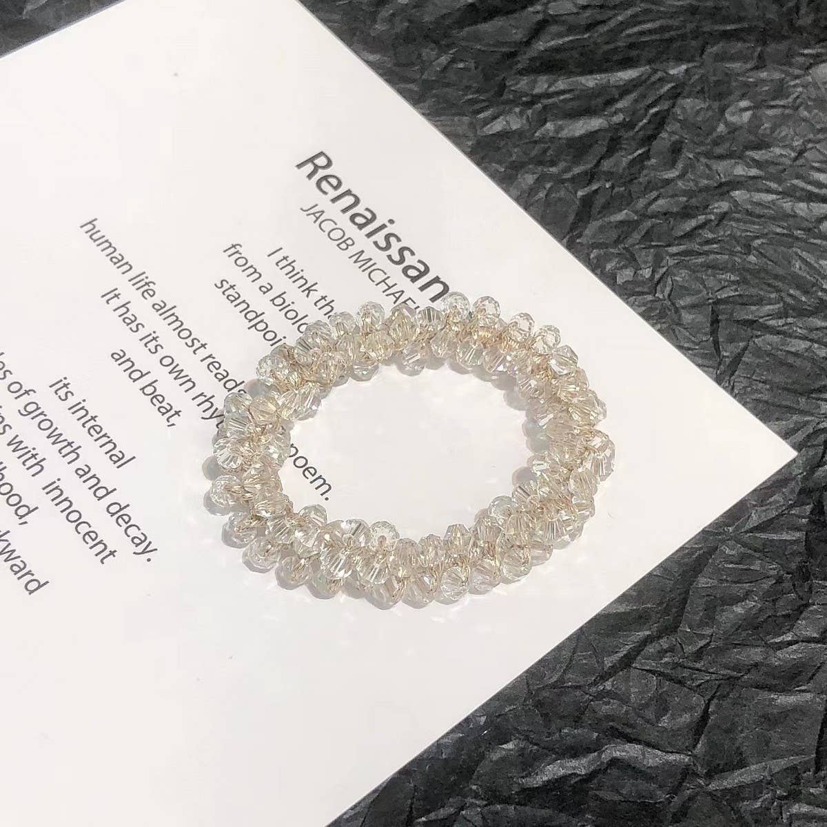 Cute Crystal Vintage Hair Tie Sweet Ponytail Band