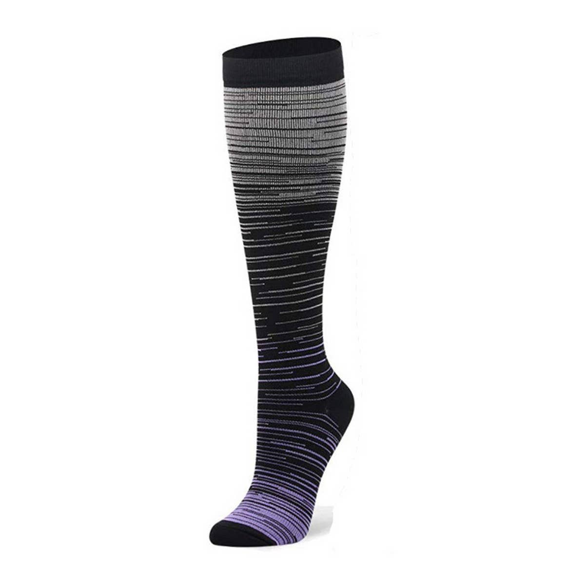 NEW GRADIENT MIXED COLOR COMPRESSION SOCKS