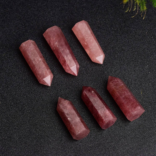 Red Strawberry Quartz Crystal Tower_CWMM8115