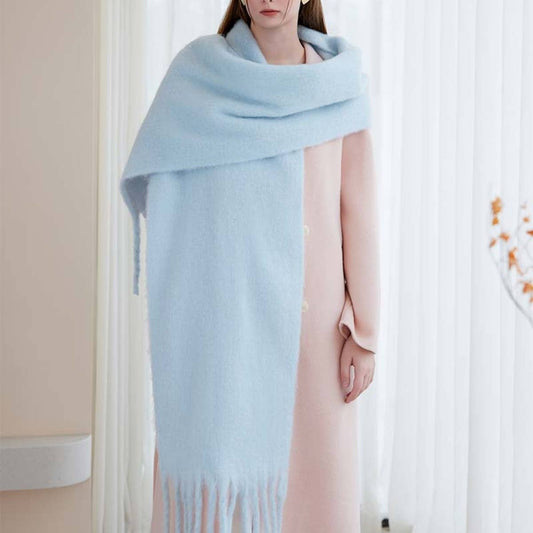 CWASC1577_WINTER SOLID COLOR FASHION WARM SCARF SHAWL