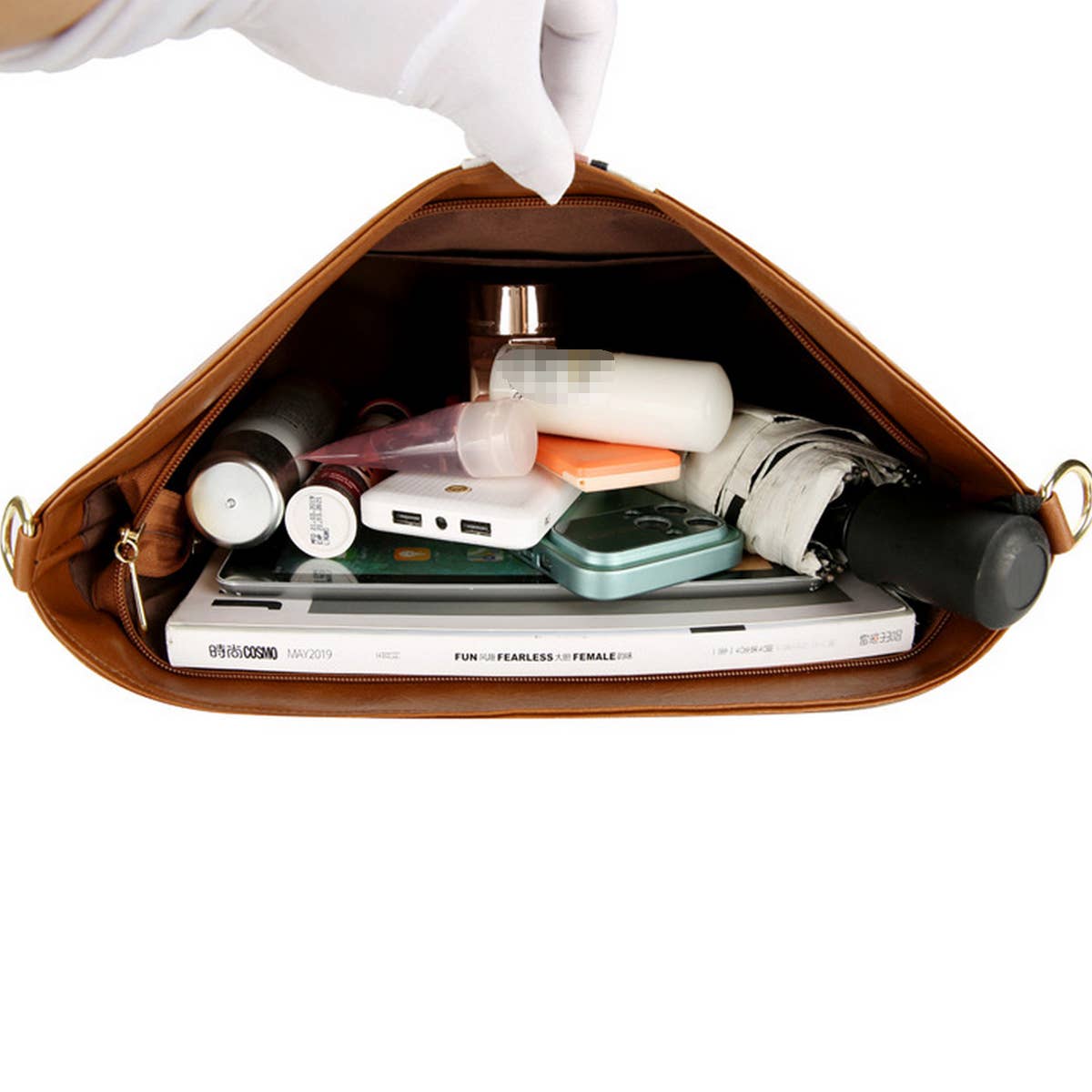 VINTAGE CASUAL RIBBON MESSENGER SHOULDER BAG_CWAB2701