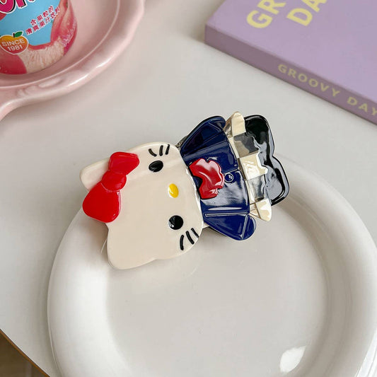 Cute Cat Hair Claw ? Acetate Cartoon Animal Clip