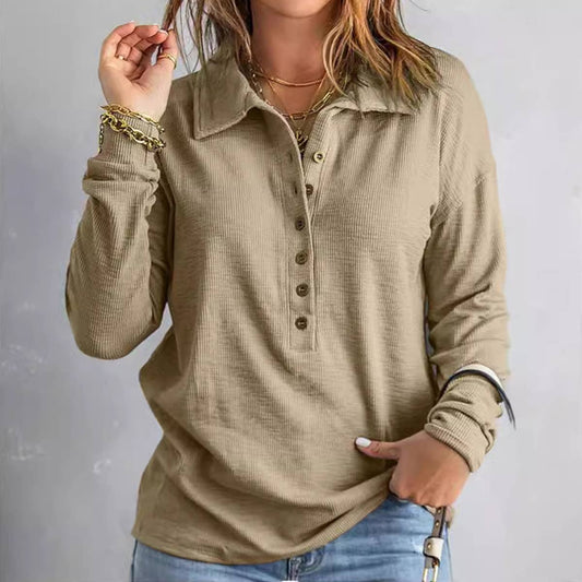 SINGLE BREASTED LAPEL LOOSE CASUAL KNIT BASE