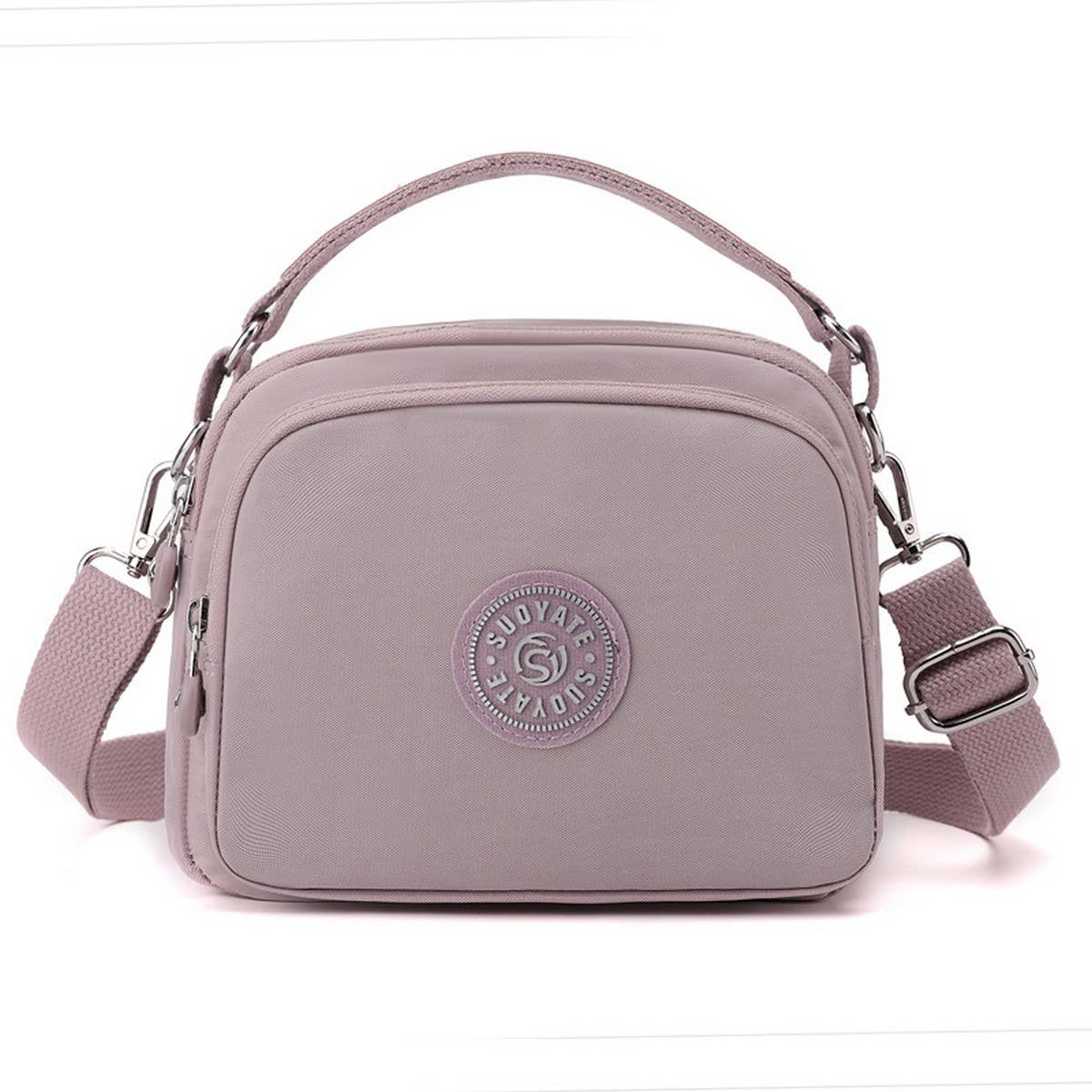 LIGHTWEIGHT NYLON SIMPLE SHOULDER MESSENGER BAG_CWAB3447