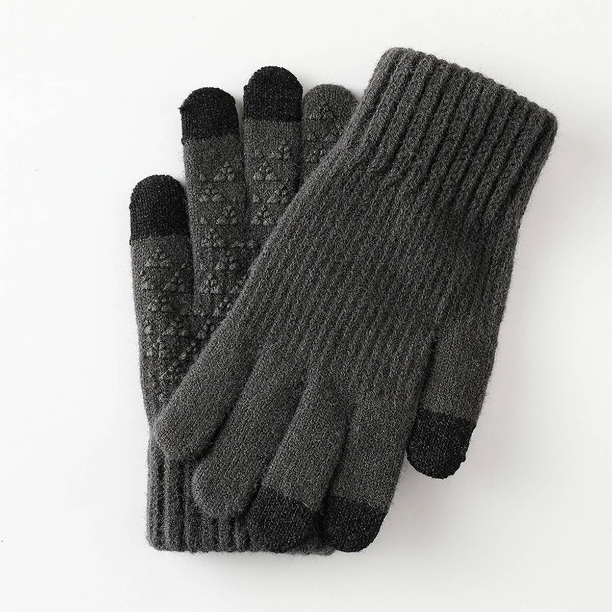 WINTER MEN'S RUBBER TOUCH SCREEN GLOVES