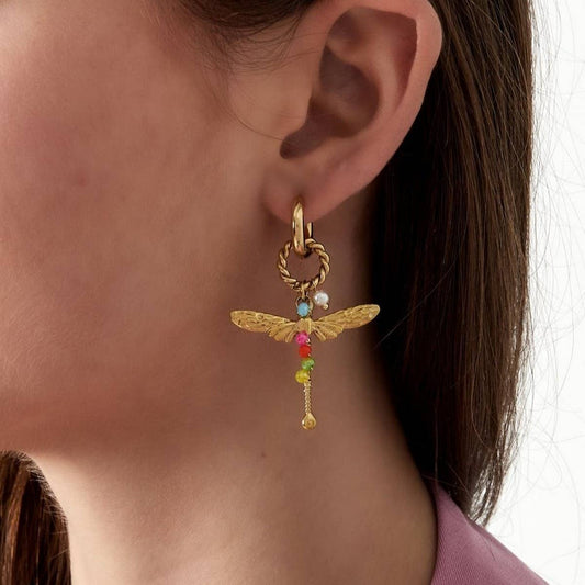 Colorful Temperament Fashion Dragonfly Earrings