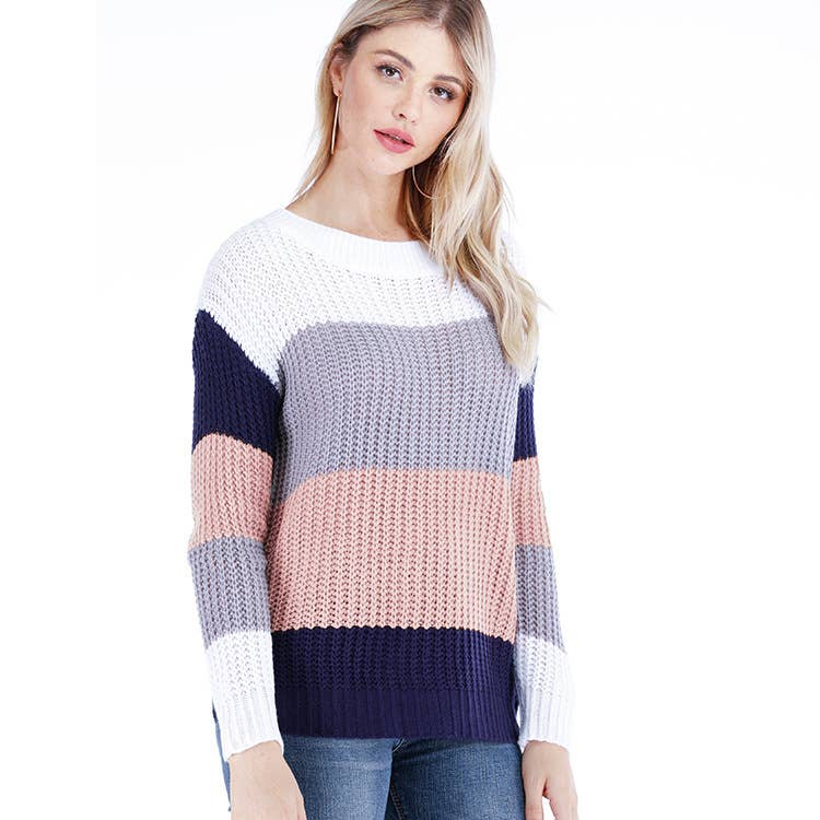 STRIPED PULLOVER RAINBOW KNITWEAR