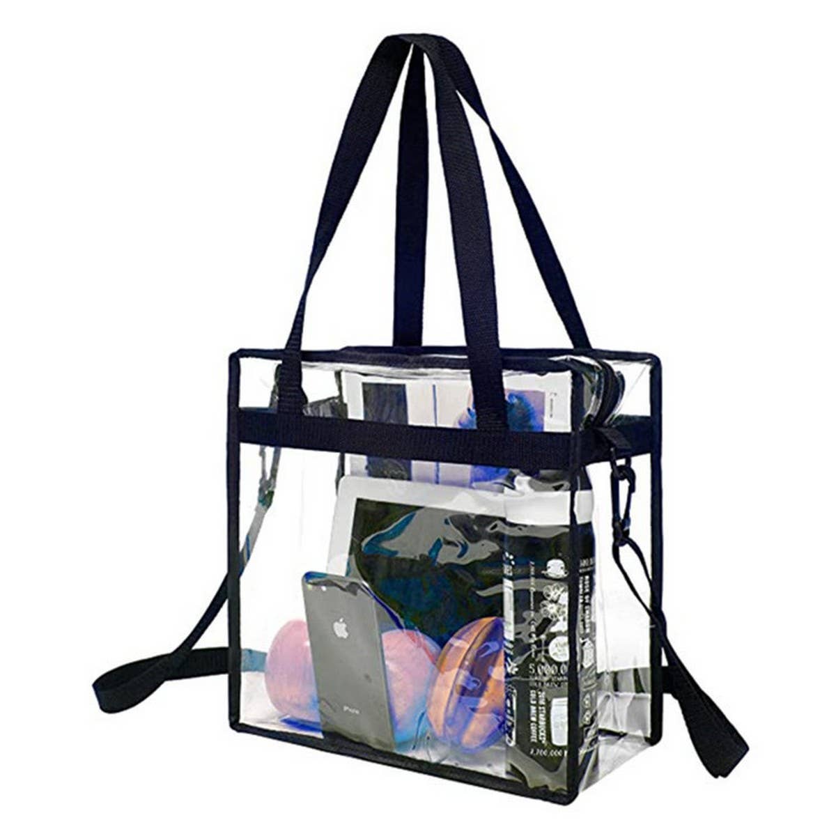 TRANSPARENT CROSSBODY BAG PORTABLE SHOPPING BAG_CWAB1307