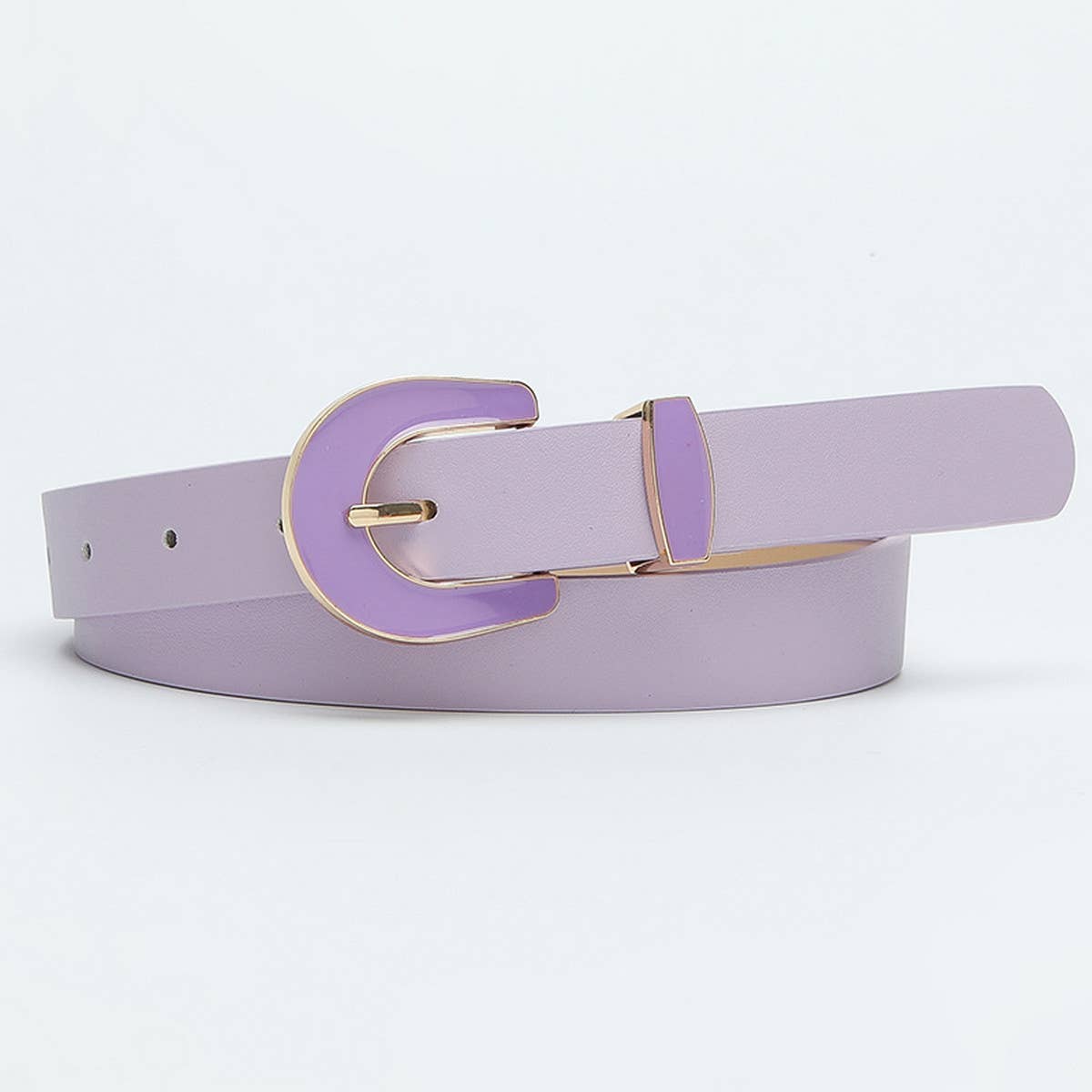 WOMEN NEW FASHION SOLID COLOR PIN BUCKLE BELT_CWABE0360