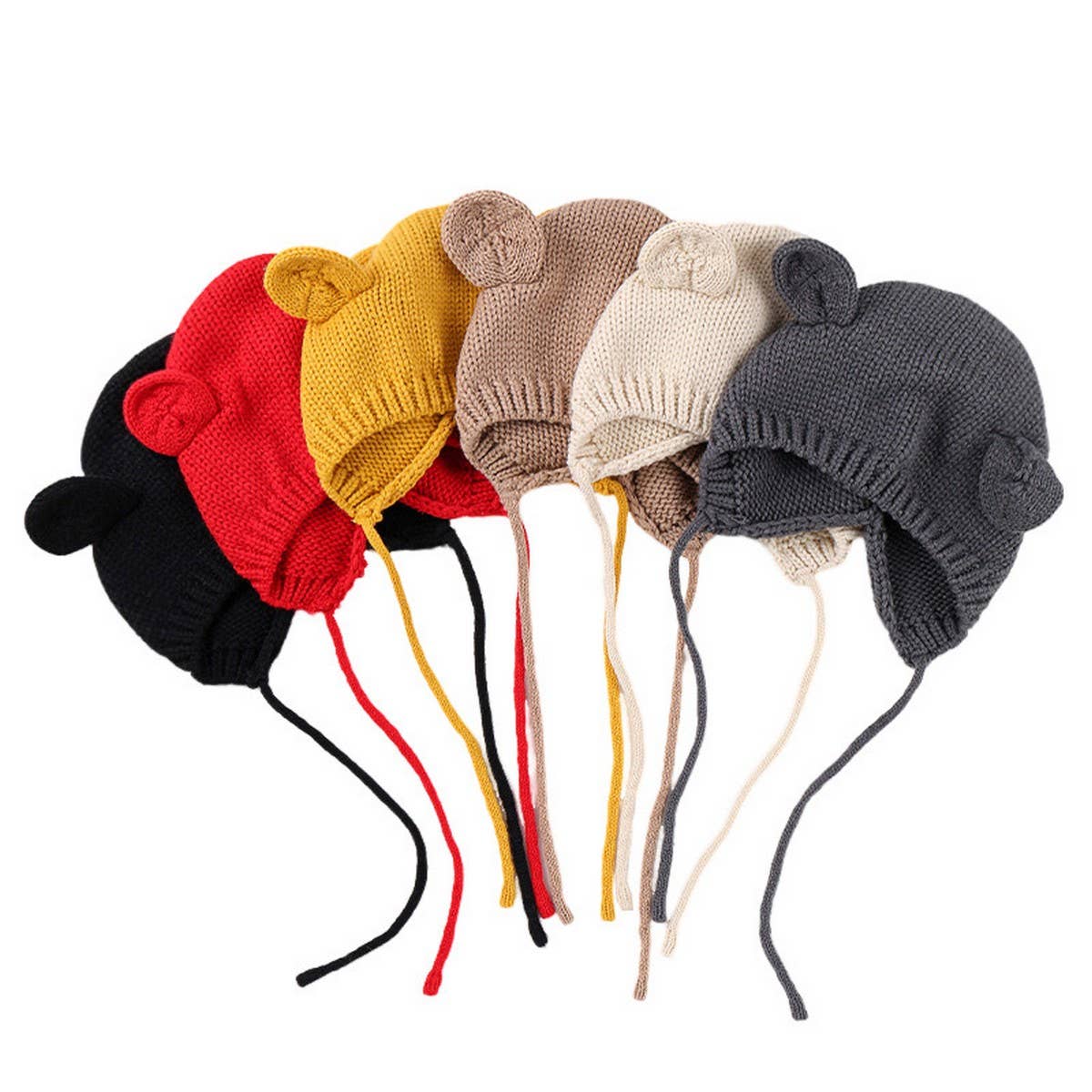 SOLID COLOR KNITTED CHILDREN'S WARM WOOLEN HAT_CWAH1746